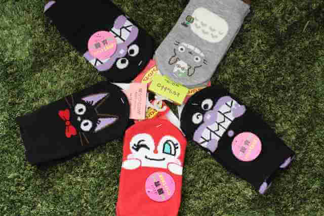 ドキンちゃんキキトトロバイキンマン,靴下,キャラクター,