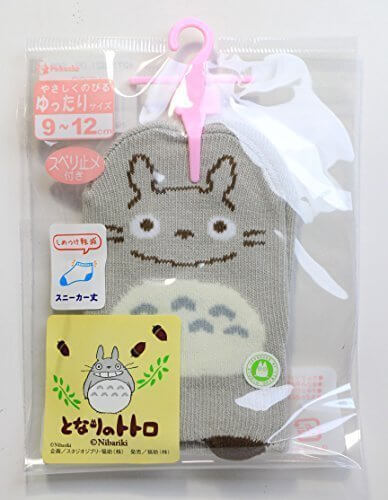 となりのトトロ フロントスニーカー丈ソックス パペット グレー 9～12cm,靴下,キャラクター,