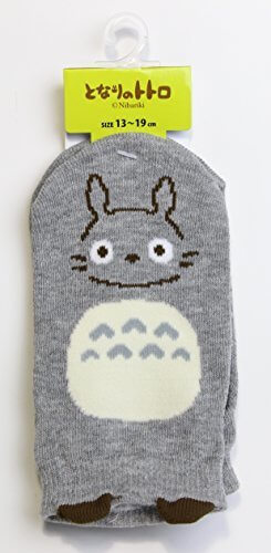 となりのトトロ パペットソックス トトロ フロントスニーカー丈 グレー 13～19cm,靴下,キャラクター,