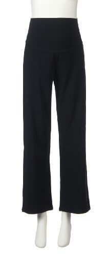 Fairy フェアリー らくちんパンツストレート M ブラック ベア天竺 224-8304,マタニティ,パンツ,