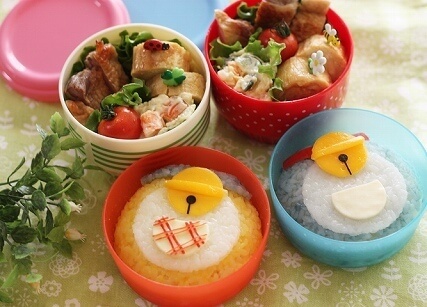 ドラえもんドラミちゃんのボディ弁当,ドラえもん,キャラ弁,