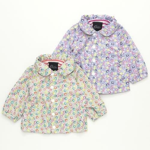カルディア Caldia フード付ジップアップ ジャケット（ウィンドブレーカー）花 薄紫,ベビー,ウインドブレーカー,