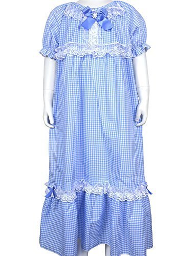 ネグリジェ・ギンガムチェック(半袖),キッズ,パジャマ,