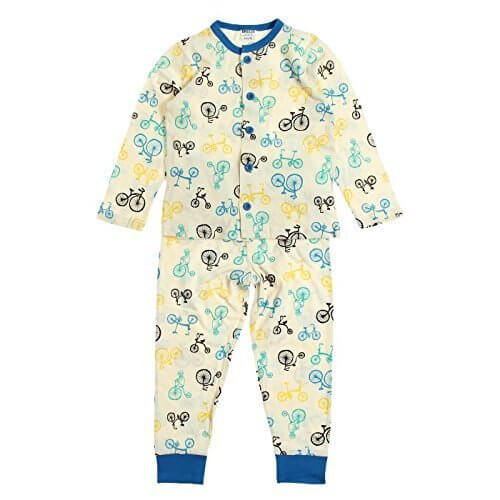 BOYS 自転車柄前開きパジャマ（10分丈）｜,キッズ,パジャマ,