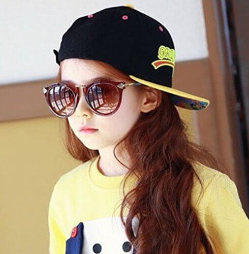 子供用 キッズサングラス K-3（Teaブラウン）車型ケース付き,キッズ,サングラス,