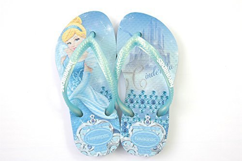 havaianas(ハワイアナス)キッズ シンデレラ 女の子用ビーチサンダル(キッズビーチサンダル)【ラベンダーブルー】4123328 29/30,ラベンダーブルー [並行輸入品],キッズサンダル,女の子,