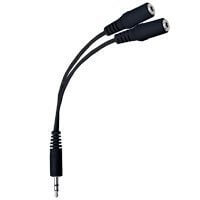 イヤホンを2つに分配！同じ音楽を多人数で楽しもう 3.5mmイヤホンジャック対応イヤホン二股分配ケーブル[W-earphone/ダブルイヤホン],長距離移動,グッズ,