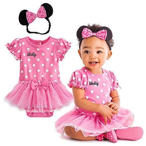 Disney(ディズニー) ミニーマウス コスチューム ボディースーツ ドレス ヘアバンド付き ベビー 女の子 出産祝い ピンク 3-6M 55cm 60cm 65cm [並行輸入品],ベビー,カチューシャ,