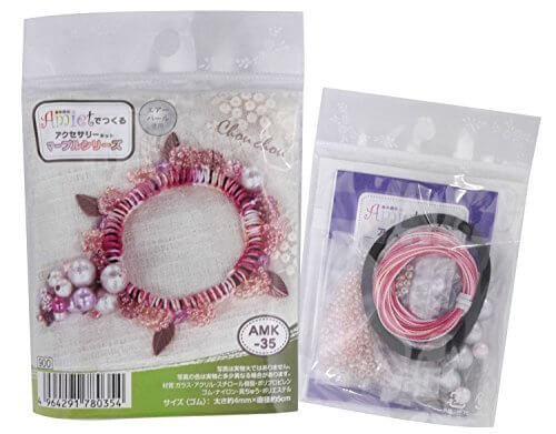 TOHO ビーズキット Amietでつくるアクセサリー マーブルシリーズ シュシュ AMK-35,シュシュ,手作り,