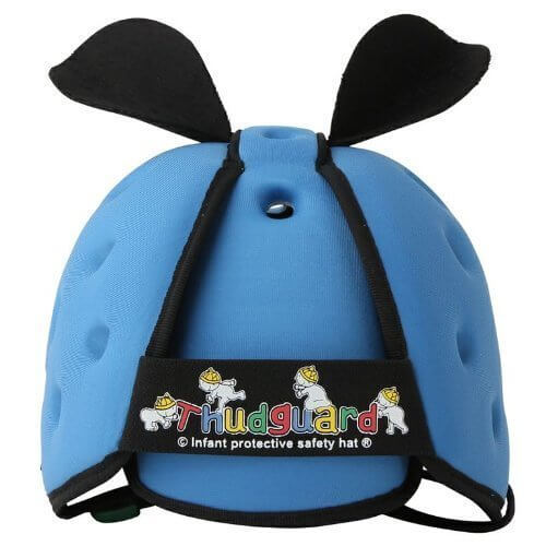 室内用ヘルメットブルー,赤ちゃん,転倒防止,