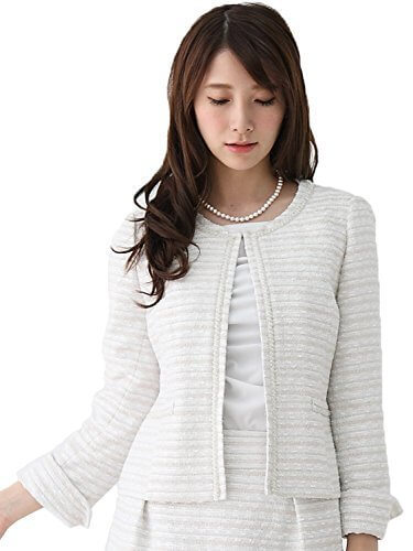 (アッドルージュ) AddRougeツイードノーカラージャケット 配色 [ta1606],入園式,ママ,おしゃれ