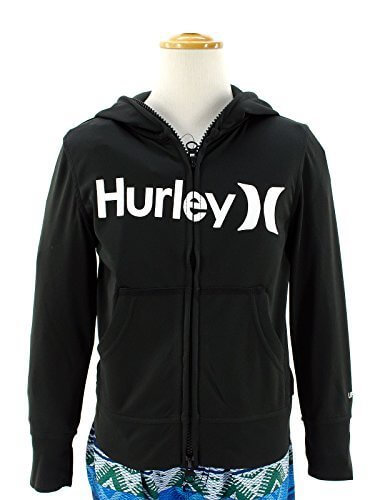 ハーレー(Hurley) キッズ 長袖ラッシュガード BKHZLY56 水着パーカー 子供用 BLK 140,子ども,紫外線対策,ラッシュガード