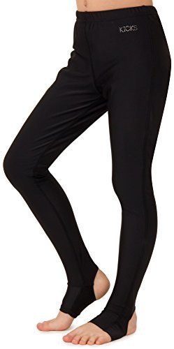 KICKS(キックス) キッズ ラッシュガード トレンカ UVカット UPF50 + KJR-260 BLACK 150サイズ 子供 用 こども用 ジュニア 水着 スイム トレンカ タイツ 男の子 用 女の子 用 ブラック 黒色,子ども,紫外線対策,ラッシュガード