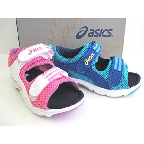 [アシックス] asics すくすく TUS116 キッズマジックベルトサンダル 子供サンダル キッズシューズ 子供靴 (18.5, ターコイズ×（3843）),女の子,サンダル,かわいい