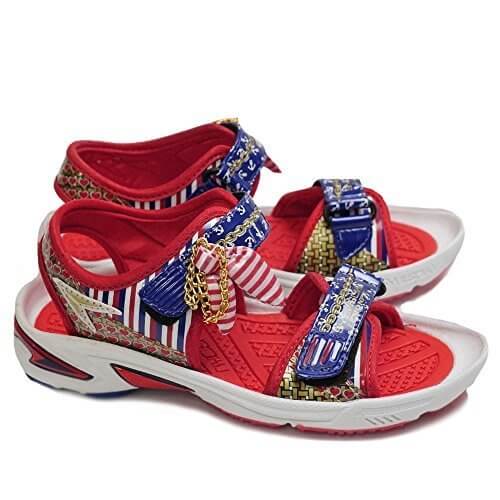 [シュンソク] 瞬足 レモンパイ 子供サンダル S090 マジック式 スポーツサンダル TRI(トリコロール) 17.0cm,女の子,サンダル,かわいい