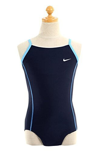 (ナイキ)NIKE 女の子 ワンピース スクール水着【1981401】 150cm ネイビー×サックス,キッズ,水着,女の子