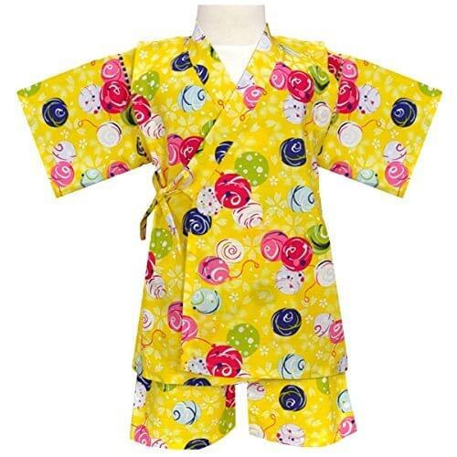 キッズ甚平 水風船柄プリント｜アスナロ,浴衣,甚平,子ども