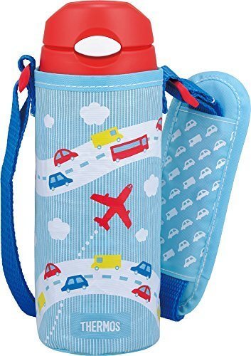 サーモス 真空断熱 ストローボトル 400ml スカイブルー FHL-400F SKY,ステンレス水筒,キッズ,