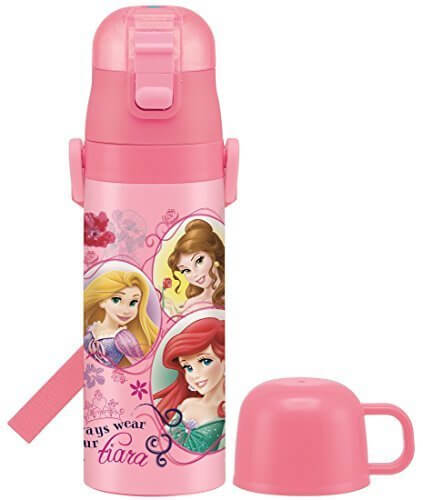2WAY ステンレスボトル 水筒 コップ付 470ml プリンセス 17 ディズニー SKDC4,ステンレス水筒,キッズ,