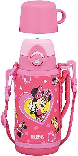 サーモス 真空断熱 2WAYボトル ディズニー ミニー FFG-601WFDS PCH,ステンレス水筒,キッズ,