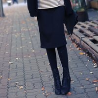 産前産後兼用　ひざ丈　マタニティ　スカート【30000101737】 (ブラック),マタニティ,事務服,