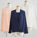 [EDM]授乳口付シフォンカシュクールトップス【M・L】【春もの】【フォーマル】,マタニティ,事務服,