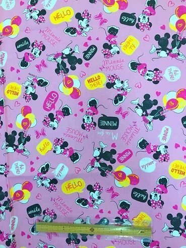 ミニー オックス生地,キャラクター,生地,