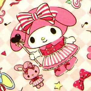 マイメロディ マイメロ 布・生地 （30cmから注文可） （価格は10cmの価格）,キャラクター,生地,