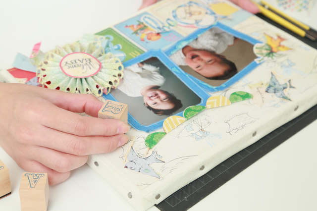 スクラップブッキング,手作り,アルバム,
