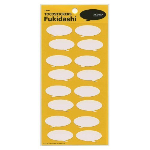 ふきだしシール/ステッカー【A】TOCOSTICKERS Fukidashi ST-12A,手作り,アルバム,