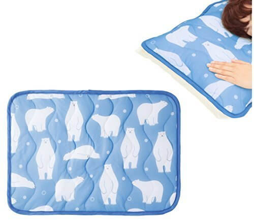 触れた瞬間北極気分 白クマ柄 ひんやり 冷感 枕カバー 枕パッド 熱帯夜対策 丸洗い可,ひんやり枕,