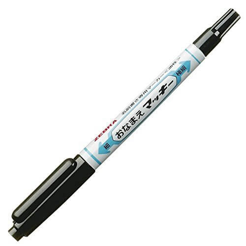 ゼブラ 油性マーカー おなまえマッキー両用 YYTS7-BK 黒,小学校　 ,入学準備　 ,文房具