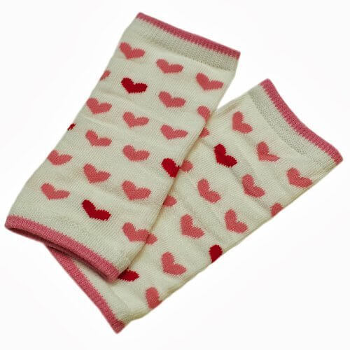 新生児レッグウォーマーハート　シロ,赤ちゃん,レッグウォーマー,