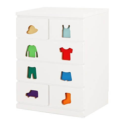 【JAJAN】お片付けトレーニングチェスト【トライファ】6杯タイプ 男の子向け(幅59.5cm高さ77.5cm奥行き44.5cm）[知育家具・子ども用タンス][国産][低ホル],子供服,収納,