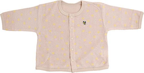 Anna Nicola(アンナニコラ) シンカーパイルカーディガン 水玉柄 (80-90cm, ベージュ×イエロー),赤ちゃん,カーディガン,
