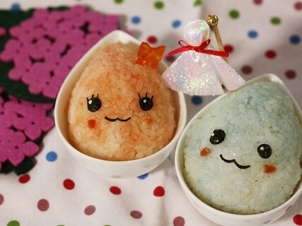 しずくちゃんキャラのおにぎり,キャラ弁,作り方,