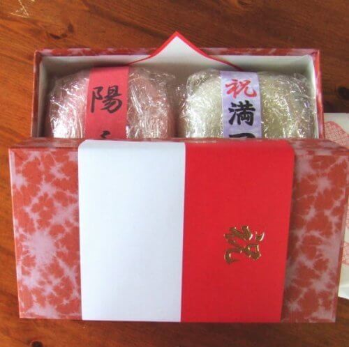 一升餅 (風呂敷付) 紅白セット 2kg,1歳の誕生日,プレゼント,飾りつけ