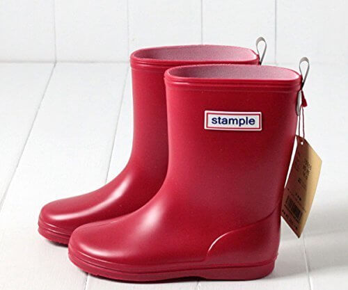 (スタンプル) Stample 日本製 レインブーツ[キッズ・ジュニア] 75005 19cm レッド,キッズ,長靴,