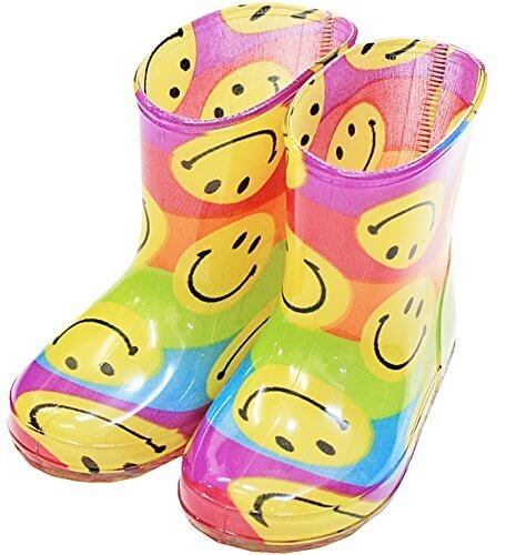子供用 レインブーツ １５〜１８cm キッズ C07 (18cm, 056：レインボースマイル),キッズ,長靴,
