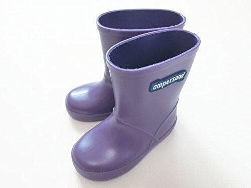 (アンパサンド) ampersand 無地レインシューズ (14, パープル（PP）),キッズ,長靴,