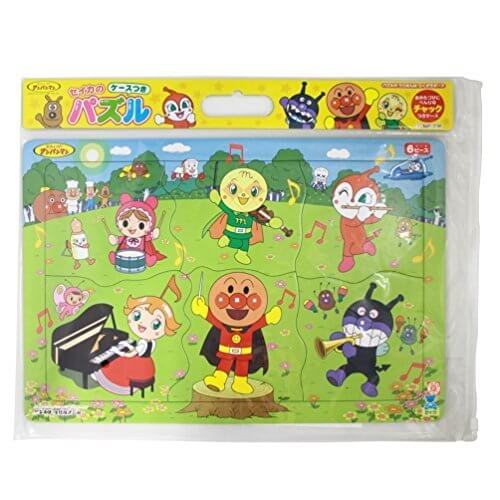 サンスター ケースつきハッピーロッピーパズル・6P-F アンパンマン 5540010F,知育玩具,2歳,