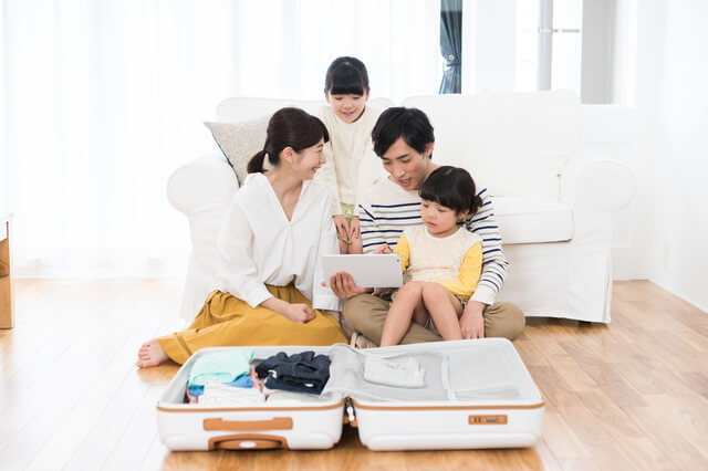 旅行準備 家族,子連れ,海外旅行,