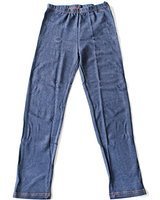 子ども キッズ デニム風 レギンス 7分丈 スパッツ ジーンズ風 ブルー系 男の子 女の子 通園 通学,レギンス,キッズ,