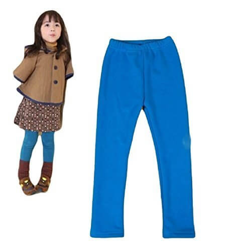 【コズミックツリー】 COSMIC TREE レギンス ガール 女の子 男の子にも 真冬 に温かい! 裏起毛 裏ボア カラフル レギンス 裏起毛 カラバリ 豊富 レギパン スパッツ タイツ スキニー ウィンターシーズン (110, 水色),レギンス,キッズ,