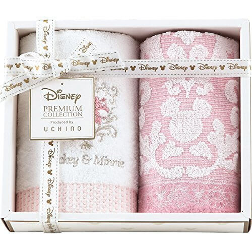 ディズニー プレミアム　ゲストタオル ２枚セット ピンク 快気祝 内祝 出産内祝‥,内祝い,ディズニー,