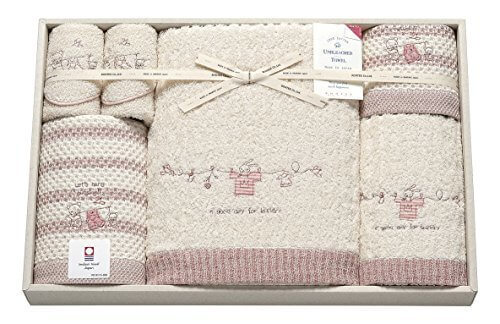 imabari towel (今治タオル) コンテックス クリスプ バスタオル入り 6点セット ピンク,今治タオル,内祝い,