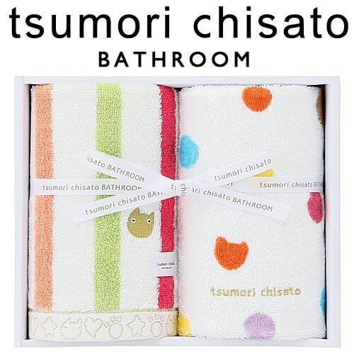 ツモリチサト tsumorichisato タオル [ネコストライプ] hg15091 タオルセット,内祝い,タオル,