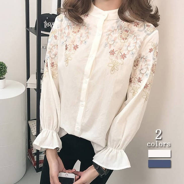 刺繍トップス,刺繍,トップス,