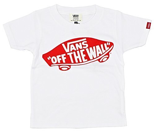 (バンズ)VANS キッズ 半袖Tシャツ VA17SS-KT08 (110, WR：ホワイト×レッド),キッズ,Tシャツ,