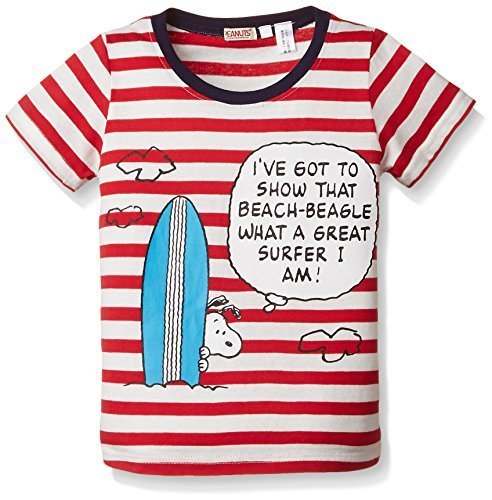 (ピーナッツ)PEANUTS(ピーナッツ) スヌーピーボーダーTシャツ 150300 12 レッド 90,キッズ,Tシャツ,